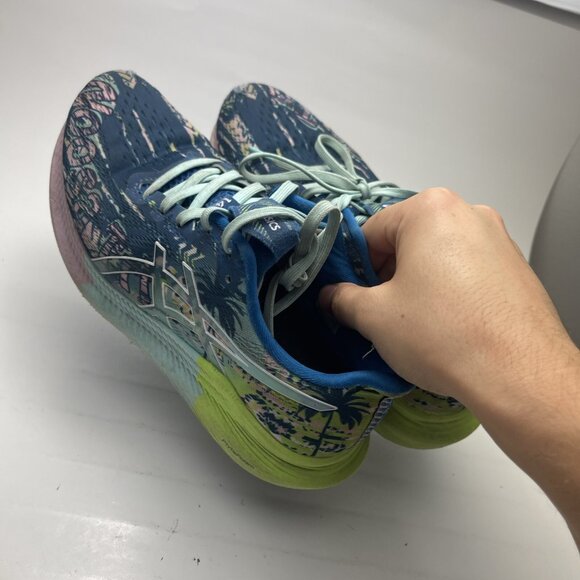 Size 7 Women's ASICS GEL-Noosa Tri 14 Running Shoe 1012B208-401 Lake Drive/White - Picture 2 of 11